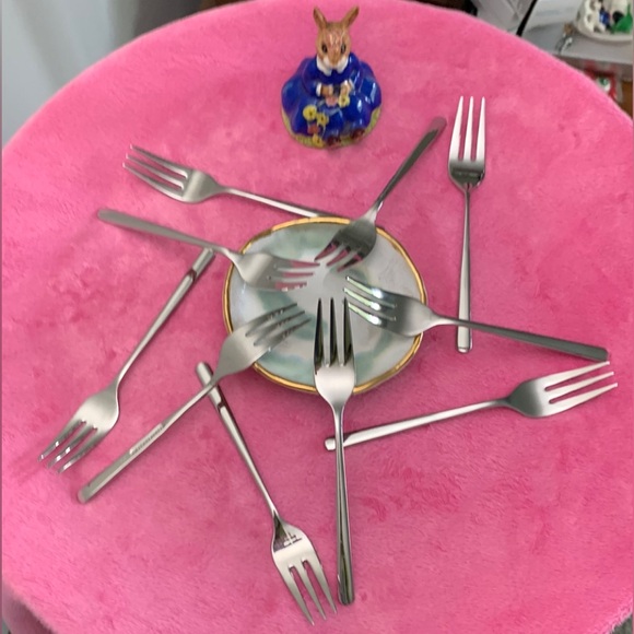SANT’ ANDREA Other - SANT' ANDREA "Quantum" Pattern - Set/10 Small Forks NWOT 18/10 Stainless
